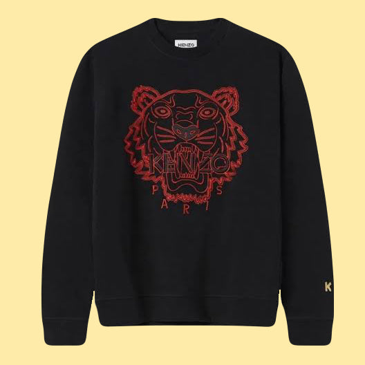 Kenzo Tiger Sweatshirt Black Red CNY The Luxury Stop