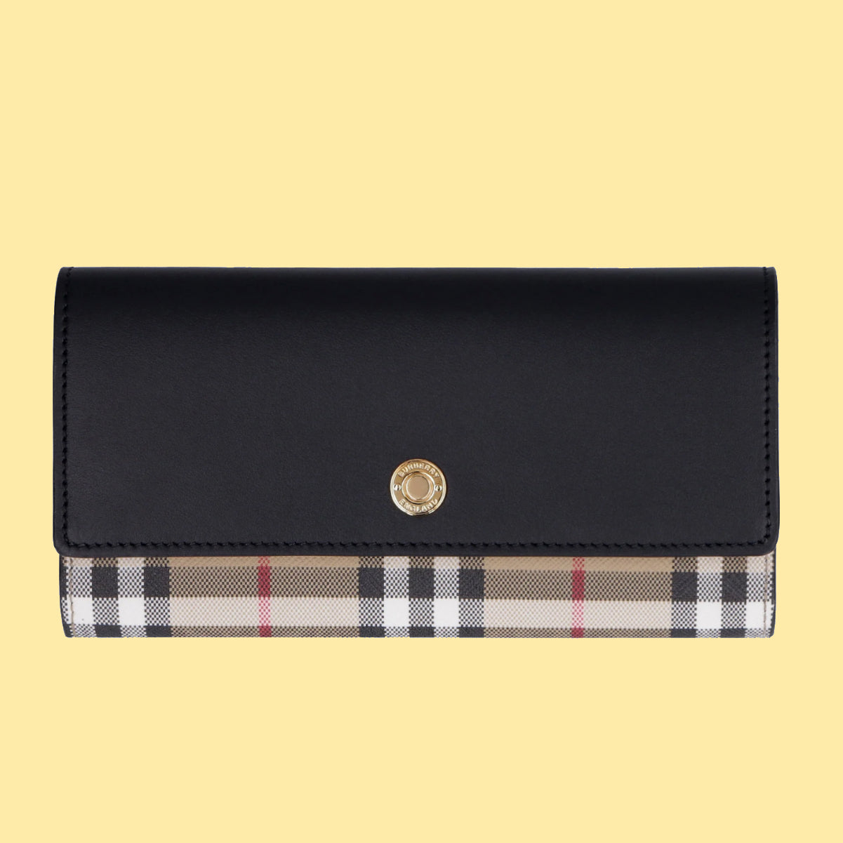 Burberry Vintage Check Leather Long Wallet – The Luxury Stop