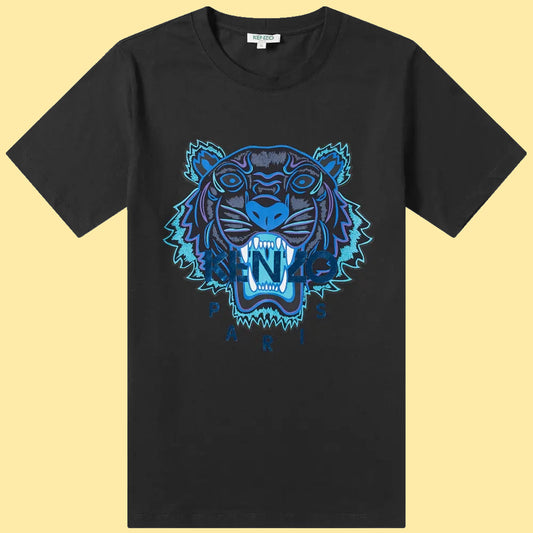 Kenzo Tiger T-Shirt - Black/Blue (Holiday Capsule)