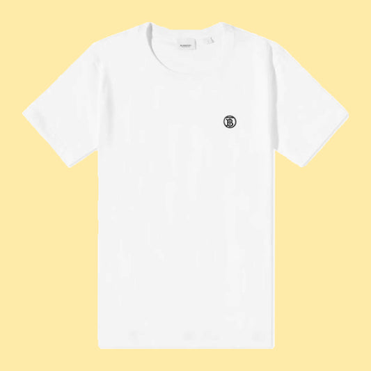 Burberry Circle Logo Embroidered T-Shirt