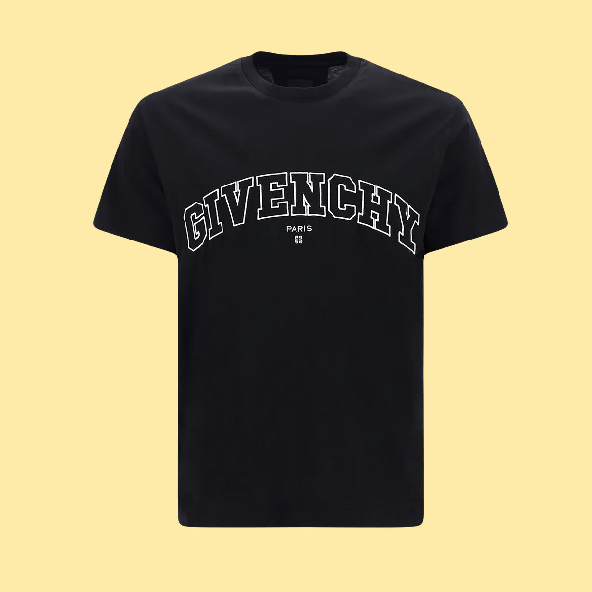 Givenchy College Logo Embroidered T-Shirt - Black