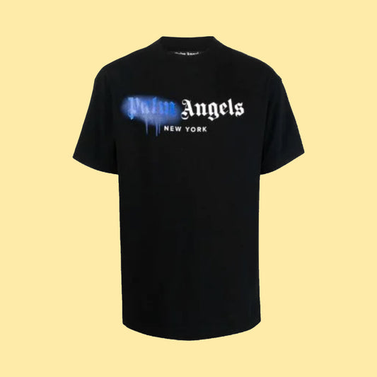 Palm Angels New York Spray T-Shirt - Black