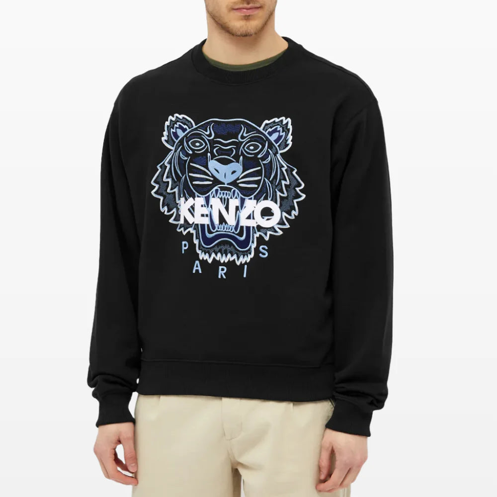 Kenzo Tiger Sweatshirt - Black/Blue/White