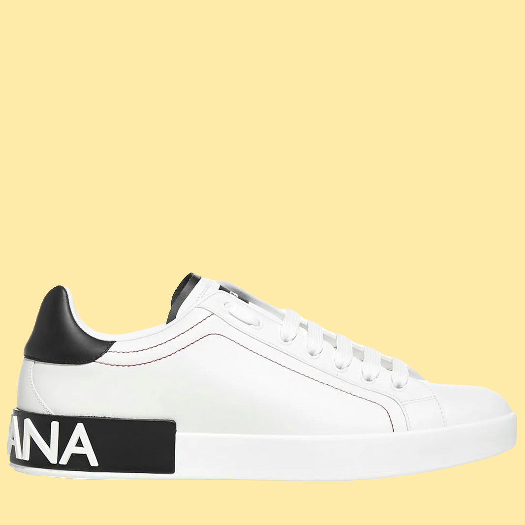 Dolce and Gabbana Portofino Sneakers - White/Black