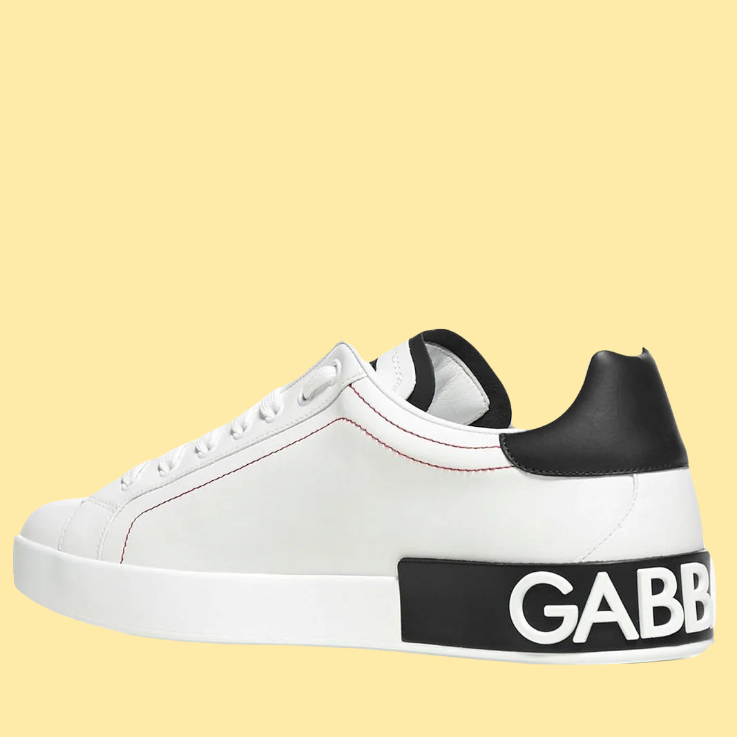 Dolce and Gabbana Portofino Sneakers - White/Black