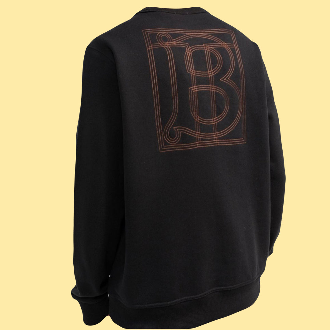 Burberry TB Embroidered Sweatshirt - Black