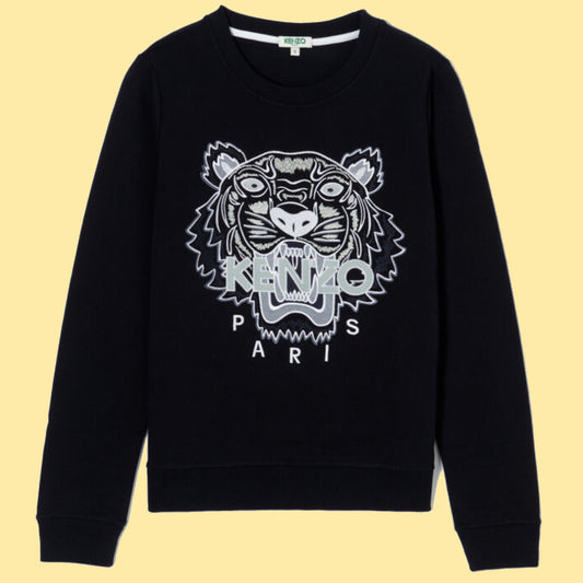 Kenzo Tiger Sweatshirt - Black/White