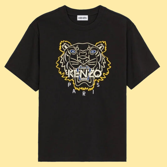 Kenzo Embroidered Tiger T-shirt - Black/Yellow