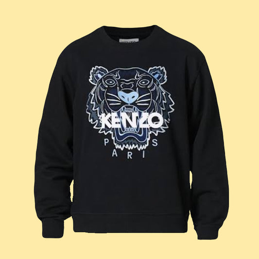 Kenzo Tiger Sweatshirt - Black/Blue/White